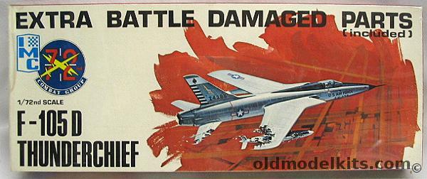 IMC 1/72 F-105D Thunderchief with Optional Battle Damaged Parts, 483-100 plastic model kit